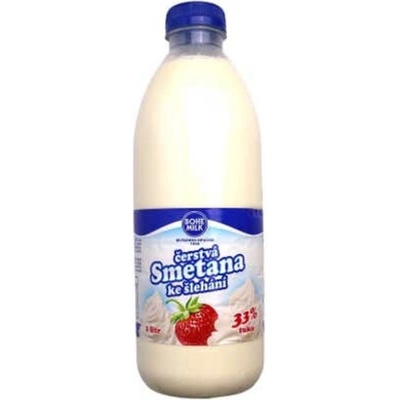 Bohemilk Čerstvá smetana ke šlehání 33% 1l – Zboží Dáma