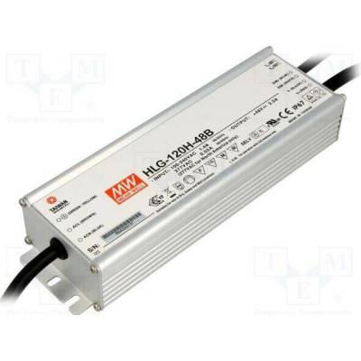 MEAN WELL HLG-120H-48B Napájecí zdroj: spínaný; LED; 120W; 48VDC; 2,5A; 90÷305VAC; IP67