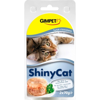 Gimborn GimCat ShinyCat tuniak a krevety 2 x 70 g