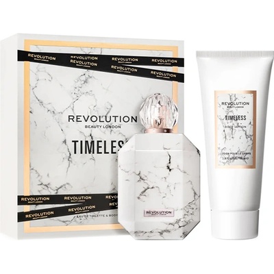 Makeup Revolution Timeless подаръчен комплект с тоалетна вода 100мл и лосион за тяло 100мл за жени 1 бр
