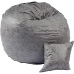 PUFRELAX Комплект, Барбарон и декоративна възглавница, 600л. , King Size - Smoke Grey, Перящ се калъф, Трансформира се в легло, Пълнеж с микс от мемори пяна и дунапрен, Гама Premium (PUF-M-KP-PT-MNGRE) - topma