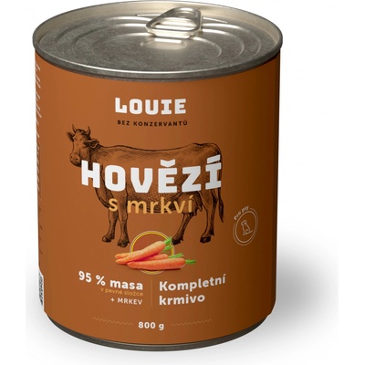 Louie Hovězí s mrkví 800 g