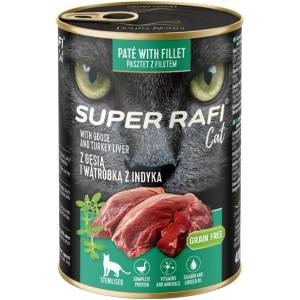RAFI Super Rafi Cat Sterilised P&F Goose and Turkey liver 400 г