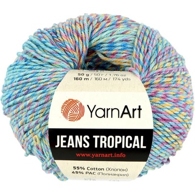 YarnArt Jeans Tropical 618 modrá