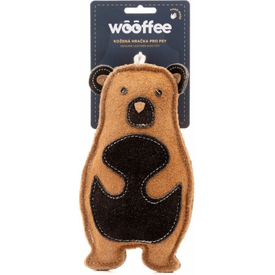 Wooffee pravá kůže medvídek 20 cm