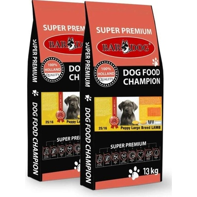 Bardog Puppy Large Breed Lamb 2 x 13 kg