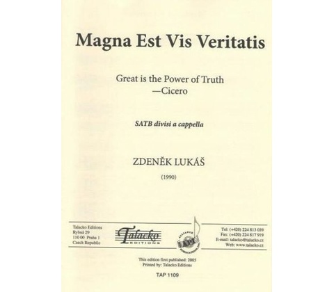 Magna est vis veritatis
