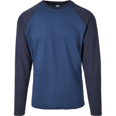 Urban Classics Мъжка блуза Urban Classics LS в синьо darkblue/midnightnavyUB-TB3834-02745 - Син, размер L