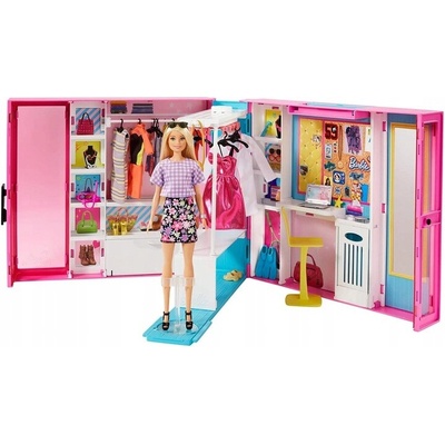 Barbie Elegantná s vysnívanou skriňou, viacfarebná
