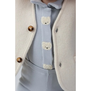 Donsje боди за бебе от памук с еластан Finnian Bodysuit Polar Bears (3051302)
