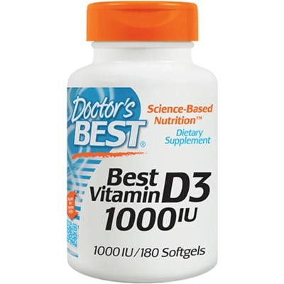 Doctor's Best Best Vitamin D3 1000 IU, 180 капсули, Doctor's Best