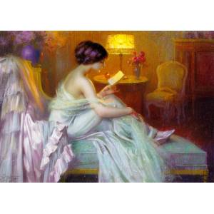 Enjoy - Puzzle Reading at Lamp Light - 1 000 piese