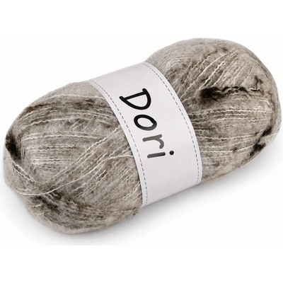 Mohérová pletací příze Dori (100g) barva 7 šedá nejsvětlejší