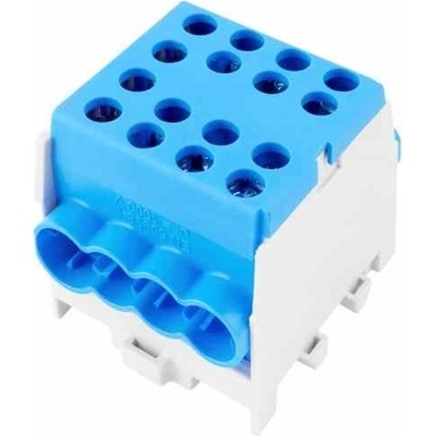 Eleman Svorkovnice rozbočovací HLAK 35-1/6 M2 BL, 125A, 1pól., AL/CU, IP20, modrá