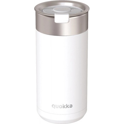 Quokka Boost Nerezový termohrnček so sitkom White 400 ml