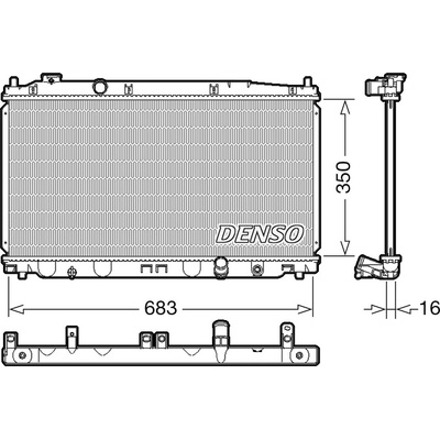 Chladič motora DENSO DRM40035