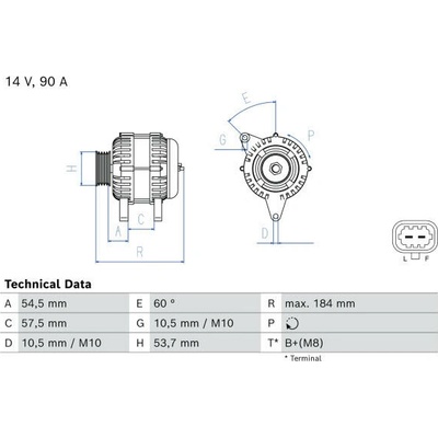 generátor BOSCH 0 986 083 810