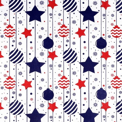 Pro Háčkování Bavlněná látka vánoční ozdoby červené a modré – Zboží Mobilmania