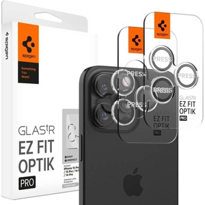 Spigen Протектор за Камерата на iPhone 17 Pro Max, Spigen EZ Fit Optik Pro Glas. tR 2бр. , Прозрачен (AGL06914)