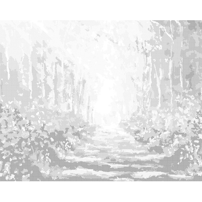 ZUTY Bodkovanie - LETNÁ PRECHÁDZKA LESOM Rámovanie: vypnuté plátno na rám, Rozmer: 40x50 cm