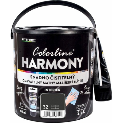 KITTFORT Colorline Harmony 2,5 l temná noc matná