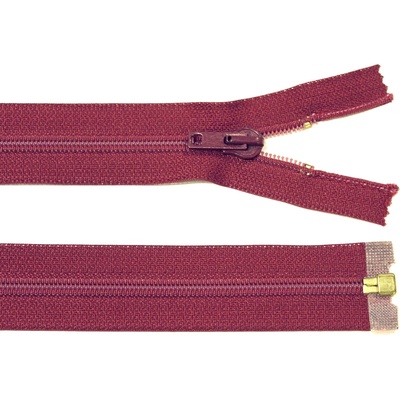 Spirálový zip no.5 rozepínací 90cm - více barev color: 563 červená tmavá