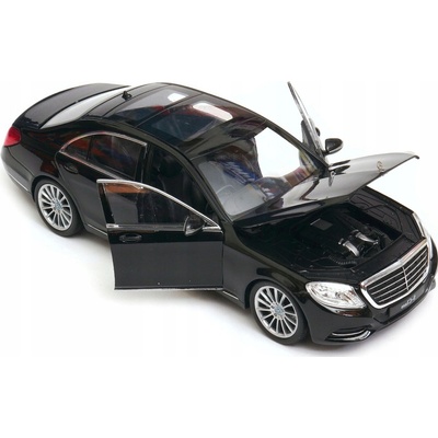 WELLY Mercedes-Benz S-Class kovový model v mierke čierny 1:24