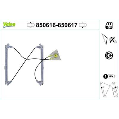 Zvedací zařízení oken VALEO 850616