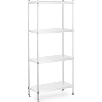 Royal Catering Nerezový regál - 4 police - 80 x 40 x 180 cm - 200 kg | RCER-8040