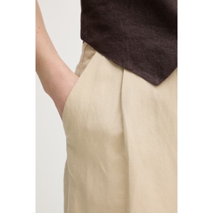 Gant къс панталон дамски с лен (4020131) - answear - 154,49 лв