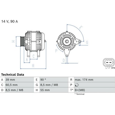 generátor BOSCH 0 986 086 120