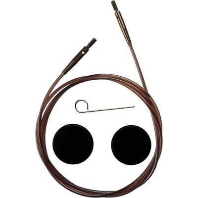 Hnedé vymeniteľné lanko KnitPro 100cm