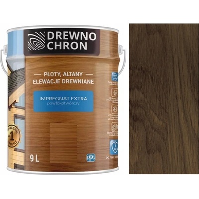 Impregnace na dřevo Drewnochron 364460 Palisandr 9 l