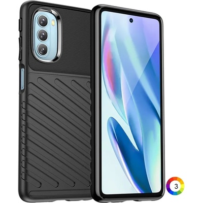Motorola Moto G51 5G Удароустойчив Twill Texture Калъф и Протектор