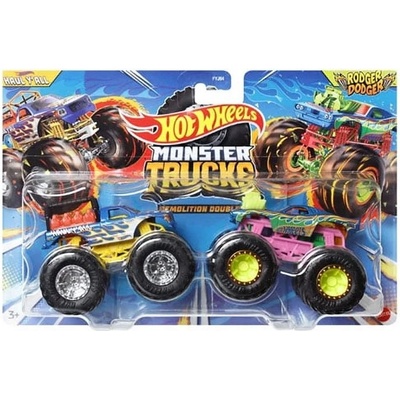 Mattel Hot Wheels Monster Trucks Demoliční duo Haul Y'All vs. Rodger Dodger,N60
