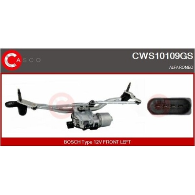 Systém čistenia skiel CASCO CWS10109GS