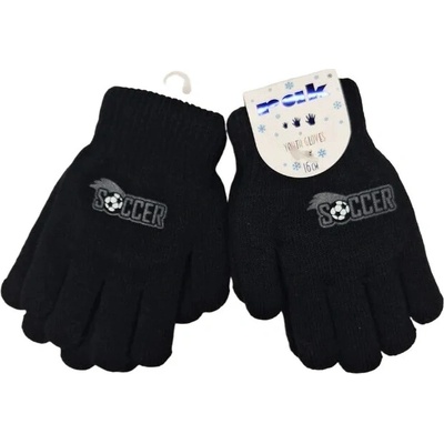 Chlapčenské rukavice Soccer R-103DB čierna