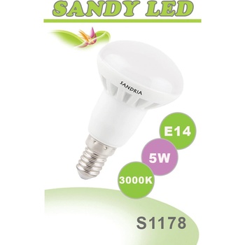Sandy LED žárovka LED E14 R50 S1178 5W Teplá bílá