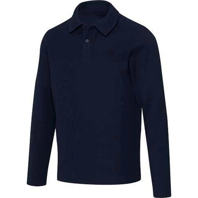 Apollo unisex polokošile s dlouhým rukávem Námořnická modrá
