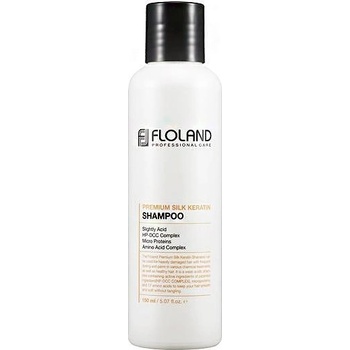 FLOLAND Премиум шампоан с коприна и кератин Floland Premium Silk Keratin Shampoo 150ml