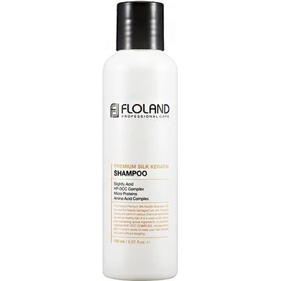 FLOLAND Премиум шампоан с коприна и кератин Floland Premium Silk Keratin Shampoo 150ml
