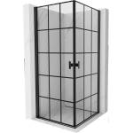 Mexen Mist-B Duo сгъваема душ кабина 80 x 80 см, черна решетка, черна - 8A2-080L-080P-70-77 (8A2-080L-080P-70-77)