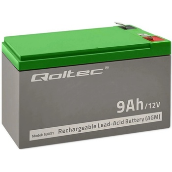 Qoltec 53031 AGM battery | 12V | 9Ah (53031)