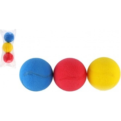 Soft loptičky na softtenis penový priemer 7cm 3ks