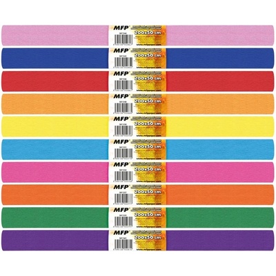 MFP 5811341 krepový papier rolka 50x200cm mix farieb dúhový