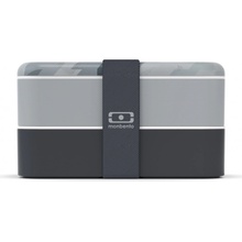 MonBento Svačinový bento box Original graphic Dimensions šedá