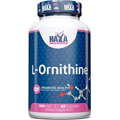 Haya Labs Аминокиселина HAYA LABS L-Ornithine 500 mg, 60 капс