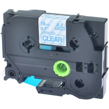 Pro Brother Съвместима лента с Brother TZ-143 / TZe-143, 18mm x 8m, син шрифт / прозрачен субстрат (TZe143)