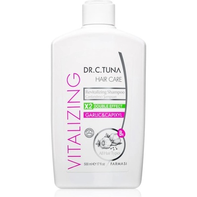 Farmasi Dr. C. Tuna Garlic & Capixyl obnovující šampon pro jemné a poškozené vlasy 500 ml