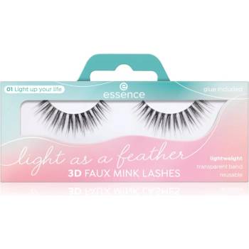 essence Light as a feather 3D faux mink изкуствени мигли 01 Light Up Your Life 1 чифт